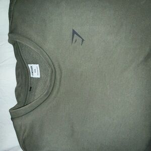 Gymshark Khaki Tee with Logo